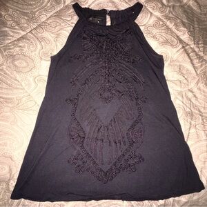 INC Black Womens Dressy Tank Top Medium
